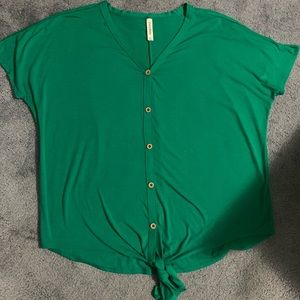 Button down tie shirt